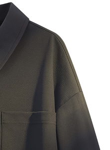 Nueva Camisa Casual de Verano para Hombre, Cuello Elegante, Tejido Transpirable, Detalle de Bolsillo, Corte Regular, Color Sólido, Manga Larga, Bangladesh - Product Image 5