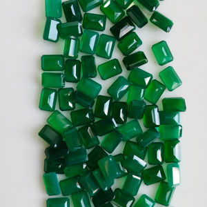 Ónix Verde Natural, Corte Octogonal de 7x5MM, Gema Suelta de la Mejor Calidad para Joyería, Gemas de Red Mountain - Product Image 3