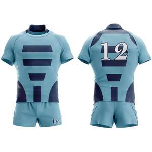 Uniformes de Rugby Personalizados al Por Mayor, 100% Poliéster, Transpirables, Ecológicos, de Secado Rápido, con Logotipo Personalizado, Cómodos y de Venta Caliente - Product Image 6