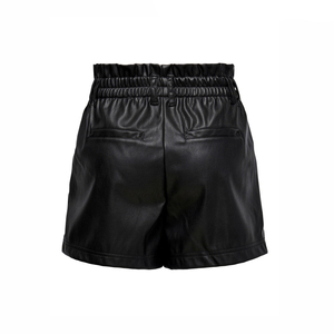 Shorts en cuir noir taille mi-haute pour femme, coupe ajustée, haute qualité, pour l'été, fitness, vente en gros, OEM - Product Image 3