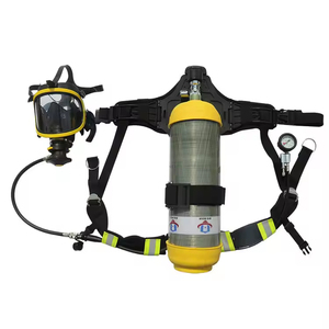 Appareil respiratoire autonome (ARA) homologué EN137 avec masque à gaz en fibre de carbone et alarme sonore - Product Image 2