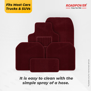 ROADPOWER (RP-MAT-104) Juego de Alfombrillas Universales Premium para Auto de 5 Piezas, Resistentes, Antideslizantes, Protección para Todo Clima, Limpieza con Spray - Product Image 2