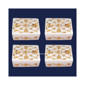 Mejor colección Premium Nueva última producción Caja de incrustaciones de mármol con material de nácar Uso para almacenamiento de joyas Artículo de regalo - Product Image 6