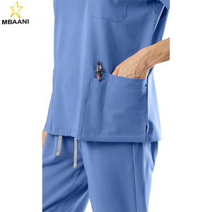 <b>Scrubs</b> for Women <b>Set</b>, V-Neck <b>Scrub</b> Top & Jogger Pants Medical Uniform with 9 Pockets, Yoga Waistband - Product Image 5