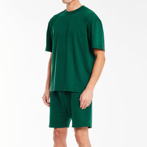 Ensemble décontracté d'été pour homme : T-shirt à manches courtes et short, collection personnalisée de t-shirts imprimés en maille respirante - Product Image 5
