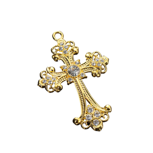 Croix décorative en fer pour jardin, décoration de pelouse en métal, croix en métal pour table, petit ornement en métal, grande croix en métal - Product Image 1