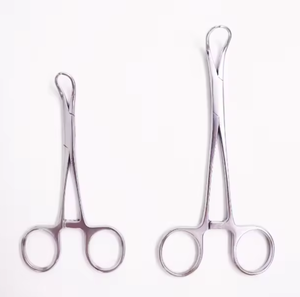 Pinza para toallas Backhaus con articulación de bola y encaje, 14 cm, de acero inoxidable, instrumento quirúrgico, pinza para toallas en venta - Product Image 2