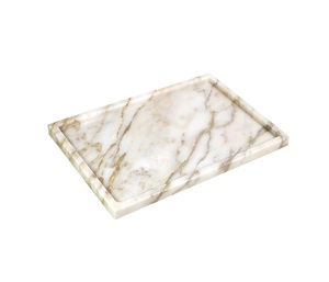 Plateau de table basse en marbre OEM de fabricant fiable pour bougies décoratives, livres, vases et aménagement intérieur contemporain - Product Image 1