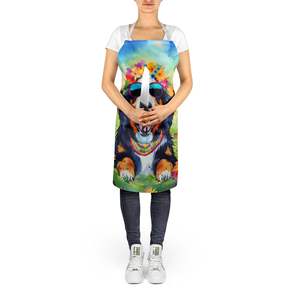 Bernese Mountain Dog Hippie Dawg Adult Unisex Large Multicolor Kitchen <b>Apron</b> <b>for</b> <b>Cooking</b> Baking Crafts Gardening - Product Image 5