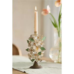 Porte-bougie en métal Lys de la Vallée, chandelier vintage en forme de fleur, centre de table de mariage, candélabre décoratif pour la maison - Product Image 3