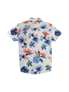 Chemise boutonnée pour homme Aloha personnalisée imprimée 100% coton, chemise de plage, chemise hawaïenne pour les vacances - Product Image 3