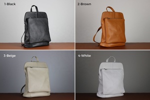 Soft Finish Durable Structure Handmade PU <b>Leather</b> <b>Laptop</b> <b>Backpack</b> Women Crossbody Premium Quality Sustainable Waterproof Lady - Product Image 4