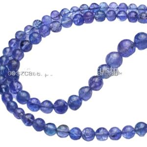 Natural Tanzanite Loose Beads 8mm Round Plain Tz Strand <b>Blue</b> <b>Crystal</b> Gemstone Certified <b>Bracelet</b> 4mm 6mm 10mm 3mm Sizes - Product Image 1