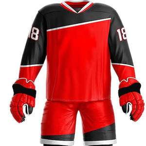 Uniforme de Hockey sobre Hielo de Poliéster Personalizado de Primera Calidad, Conjunto de Hockey Impreso en Fábrica, Uniforme de Hockey sobre Hielo Cómodo al por Mayor - Product Image 4
