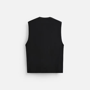 Custom High-Quality Men's 100% Cotton Custom Logo Sleeveless <b>Vest</b> Singlets Tank Top Workout Wear <b>Vest</b> for Men Gear - Product Image 2