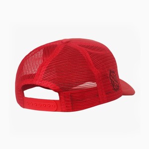 Gorra Trucker Roja de Malla con Logotipo Bordado, Ajustable, de 6 Paneles, Estilo Casual para Adultos, Primavera/Verano, Nuevo Estilo - Product Image 3