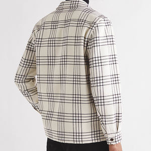 Chemise en flanelle pour homme sur mesure, décontractée, respirante, confortable, anti-boulochage, 300g, été, avec logo personnalisé pour la vente en ligne - Product Image 3