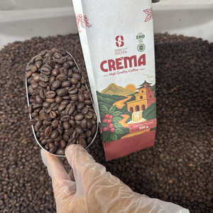 กาแฟบดผสมเอสเพรสโซ่ บรรจุถุง 1 กก. สำหรับธุรกิจ B2B อาราบิก้า 30% โรบัสต้า 70% คั่วกลาง-เข้ม ชงได้สมบูรณ์แบบ ครีมาแท้ รสขม - Product Image 2