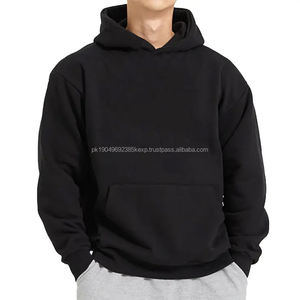Sudaderas con capucha lisas para hombre, sudaderas con capucha informales, manga larga, 100% algodón, Sudadera con capucha lisa, logotipo personalizado para hombre - Product Image 1