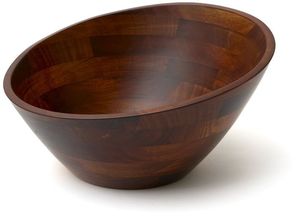 Cuencos de madera de acacia de forma básica para decoración del hogar y uso en la cocina, ideales para ensaladas. - Product Image 2