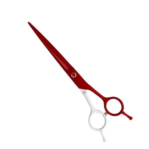Ciseaux de toilettage professionnels pour chiens de qualité supérieure, couleur rouge et blanc, avec vis et silencieux, par Tegra - Product Image 3