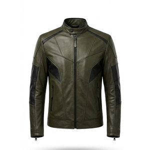 Classic Leather Jacket With Soft Lining Zipper Closure Winter Jacket For Streetwear Outdoor And Export Business - Product Image 1
