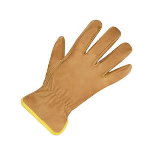 Leather Work <b>Gloves</b> Real Leather Working <b>Gloves</b> Cowhide Split Leather Palm Safety <b>Gloves</b> Cuff Work <b>Gloves</b> for Driving and - Product Image 5