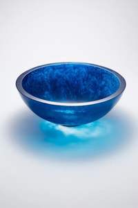 Tazón Decorativo de Resina Verde Hecho a Mano de Lujo con Borde Ondulado, Decoración Moderna para el Hogar, Tazón para Frutas, Tazón para Ensaladas, Centro de Mesa - Product Image 6