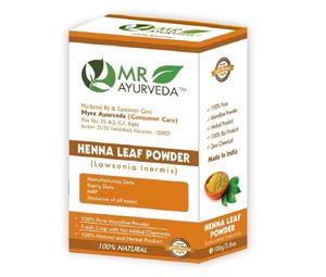 Henna en Polvo Herbal 100% Natural MR Ayurveda, Henna en Polvo Orgánica para el Color del Cabello - Product Image 2