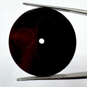 Esfera de Ónix Natural Negro Intenso para Reloj, 28.50mm, 0.70mm, Acabado Pulido de Alto Brillo, Piedra Preciosa, Fabricación de Relojes Personalizada, Orificio Central de 2mm - Product Image 4