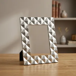 Handmade Agate Quartz Marble Photo <b>Frame</b> Luxury Rectangular Tabletop Picture Display Modern Home Office Decorative Gift - Product Image 5