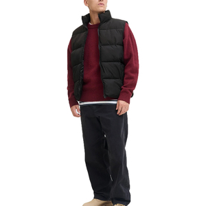 Chaleco de plumón con logotipo personalizado OEM, chaleco grueso y cálido de color contrastante, chaleco informal de invierno reversible, chaleco acolchado para hombre, tallas personalizadas - Product Image 2