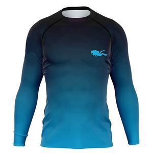 Design <b>Compression</b> MMA Rash Guard <b>Shirts</b> Custom Heat-Transfer Printed 100% Polyester Customized Logo Men's Quick Dry Full Sleeve - Product Image 5