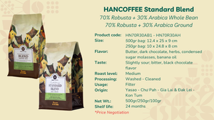 HN70R30AH Mezcla Estándar de Café Arábica y Robusta de Vietnam, Tueste Medio, Granos Enteros |   Calificación A |   Precio al por Mayor por Kilogramo - Product Image 6