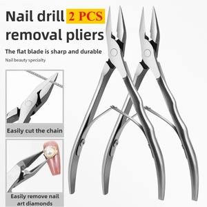 Coupe-ongles à lame droite pour ongles incarnés épais, outil de manucure pour enlever les strass et gemmes - Product Image 5