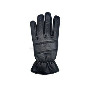 Black Goat Leather Winter <b>Gloves</b> Premium Soft Grain <b>Warm</b> Outdoor Daily Use OEM Bulk Cold Weather <b>Gloves</b> for Men - Product Image 2