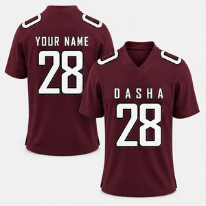 Maillot de football américain sur mesure grande taille en maille respirante, vente en gros, vêtements de sport pour équipes, OEM ODM, faible MOQ - Product Image 5
