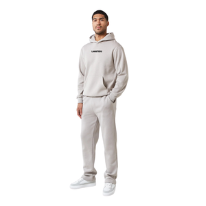Conjunto Deportivo con Capucha para Hombre, Pantalones de Pierna Recta, Corte Regular, Bolsillos Laterales, Ecológico, Transpirable, Estilo Urbano Informal - Product Image 1