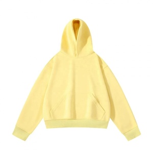 Men's Hooded Sweatshirt Regular Fit Casual Solid Color Cotton French Terry Pullover With Pocket Autumn Wear 2027 - Product Image 2