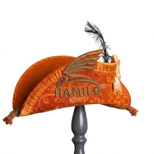 Low MOQ Unique Design Admiral Bicorn Napoleon Costume Hat for Adults Napoleon Uniform Wool Hat With Custom Color Lace Bicorne H - Product Image 6