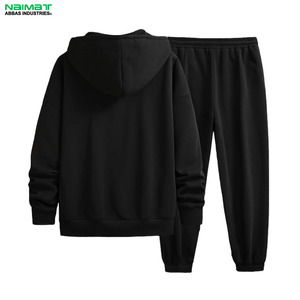 Conjunto Deportivo para Hombre con Cuello Alto y Media Cremallera, Transpirable, Sudadera con Capucha y Pantalones Jogger Ajustados - Product Image 2