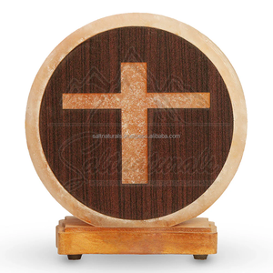 Lampe de sel en cristal naturel fabriquée à la main la mieux notée Signe de Chi Ro de l'Himalaya pour la guérison et la méditation - Product Image 6