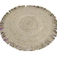 Tapis tissé à la main 100% jute, poids moyen, rayures écologiques, Bangladesh, taille et couleur personnalisées, logo personnalisé, export en gros dans le monde entier