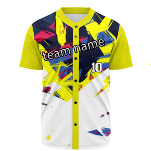 Maillot de baseball personnalisable pour homme, doux, respirant, anti-humidité, antibactérien, en polyester, chemise de baseball sur mesure - Product Image 1