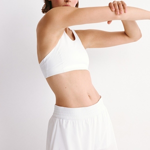 Shorts et jupes d'été pour femmes, taille mi-haute, en tricot 100% coton, couleur unie, style streetwear - Product Image 3