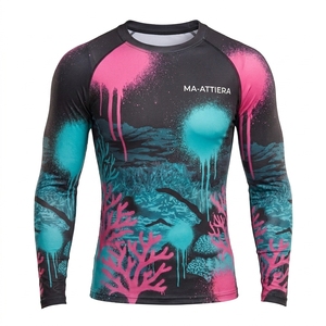 T-shirt de compression à manches longues pour homme, style Bape, vêtements de sport, fitness, athlétisme - Product Image 3