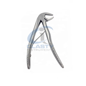 Forceps d'extraction dentaire en acier inoxydable, manuel, ergonomique, poignée moletée, classe I, 3 positions de mâchoires, outil de précision vétérinaire - Product Image 1