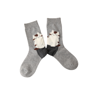 Women's Crew Socks Autumn <b>Animal</b> <b>Pattern</b> Spandex Polyester Cotton Breathable Eco-Friendly Casual Daily Use Wholesale - Product Image 4