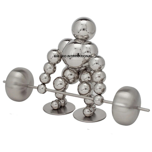 Escultura Decorativa de Acero Inoxidable Creativa para la Entrada de la Sala de Estar, Estilo Moderno y Elegante, Geométrica Abstracta Europea - Product Image 2