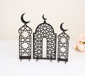 Minaret en métal fait main, durable et écologique, finition noire, pour la décoration intérieure, de White Royals. - Product Image 4